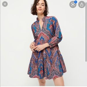 JCrew Popover Dress in Ratti Paisley Print…